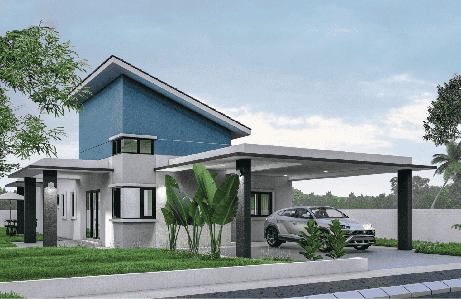 bungalow illustration